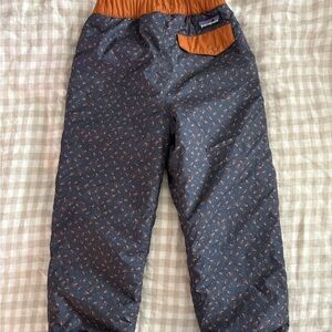 Patagonia Kids outdoor pants Blue and Orange